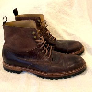 Cole Haan Grand OS Judson Leather Suede Lug Sole Boot Brown Size11